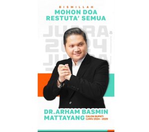 Arham Basmin Umumkan Kesiapannya Maju sebagai Bacabup di Pilkada Luwu 2024