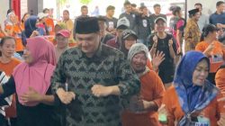 Serunya Emak-Emak Srikandi Luwu Aerobik Zumba Bareng ABM-Rahmat di Lamasi