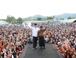 Bak Lautan Manusia, Puluhan Ribu Masyarakat Luwu Tumpah Ruah di Kampanye Terakhir Arham-Rahmat di Lapangan Andi Attas