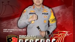 Kapolres Luwu, AKBP Arisandi, SH, SIK, M.Si Mengucapkan Dirgahayu Reserse ke-77, 8 Desember 2024