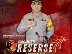 Kapolres Luwu, AKBP Arisandi, SH, SIK, M.Si Mengucapkan Dirgahayu Reserse ke-77, 8 Desember 2024